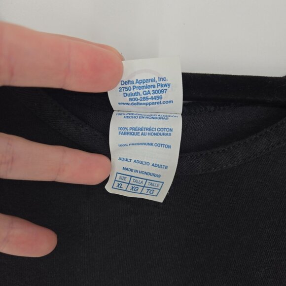 Delta pro weight mens size XL Black sleeveless dad jokes graphic tee humerous - Picture 5 of 8